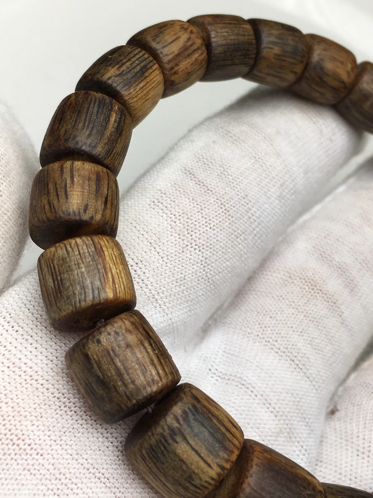 Agarwood Barrel Bead Bracelet II, second view
