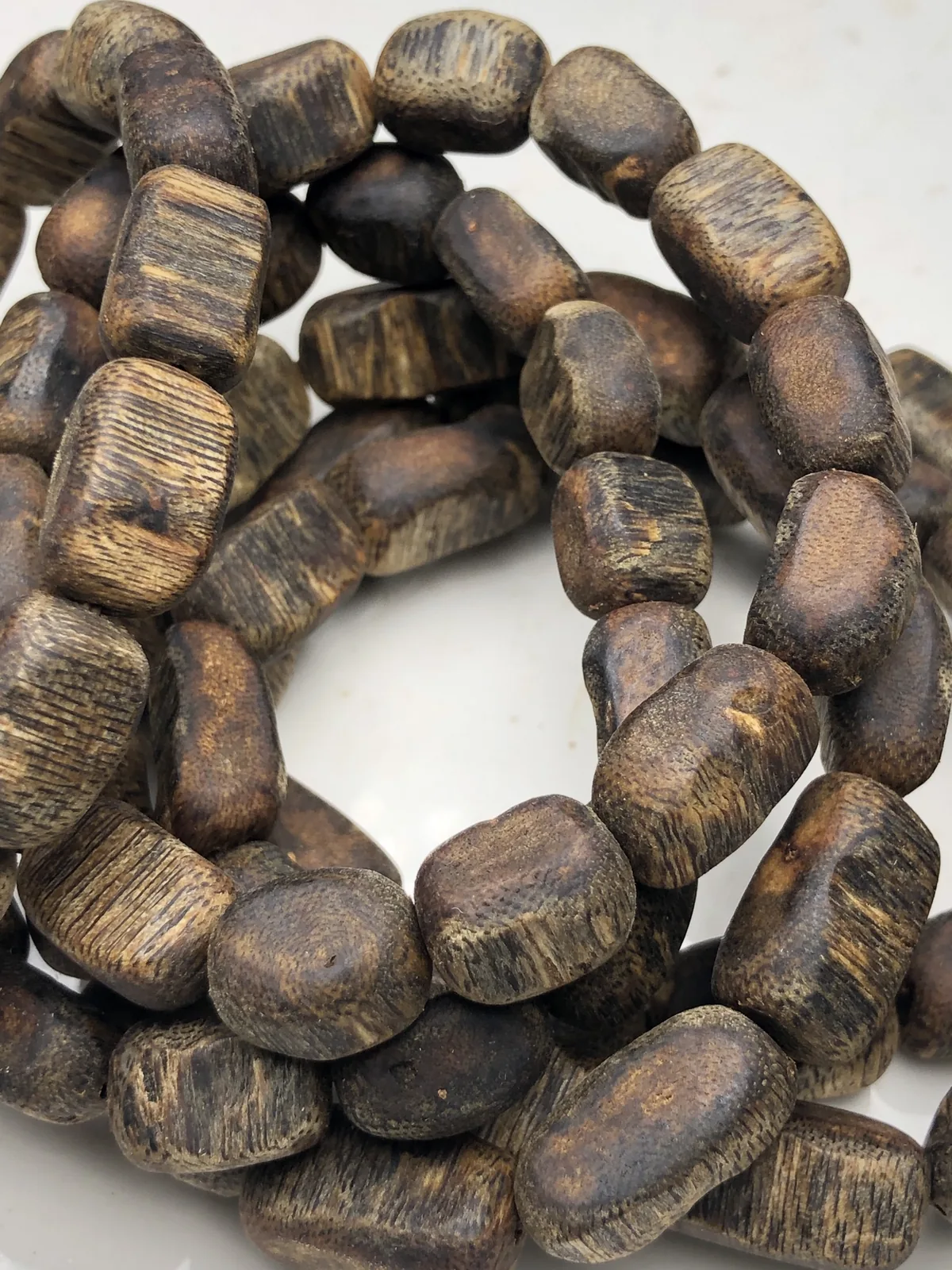 Agarwood Cube Bead Multi-Wrap Bracelet I — photo 3 of 9