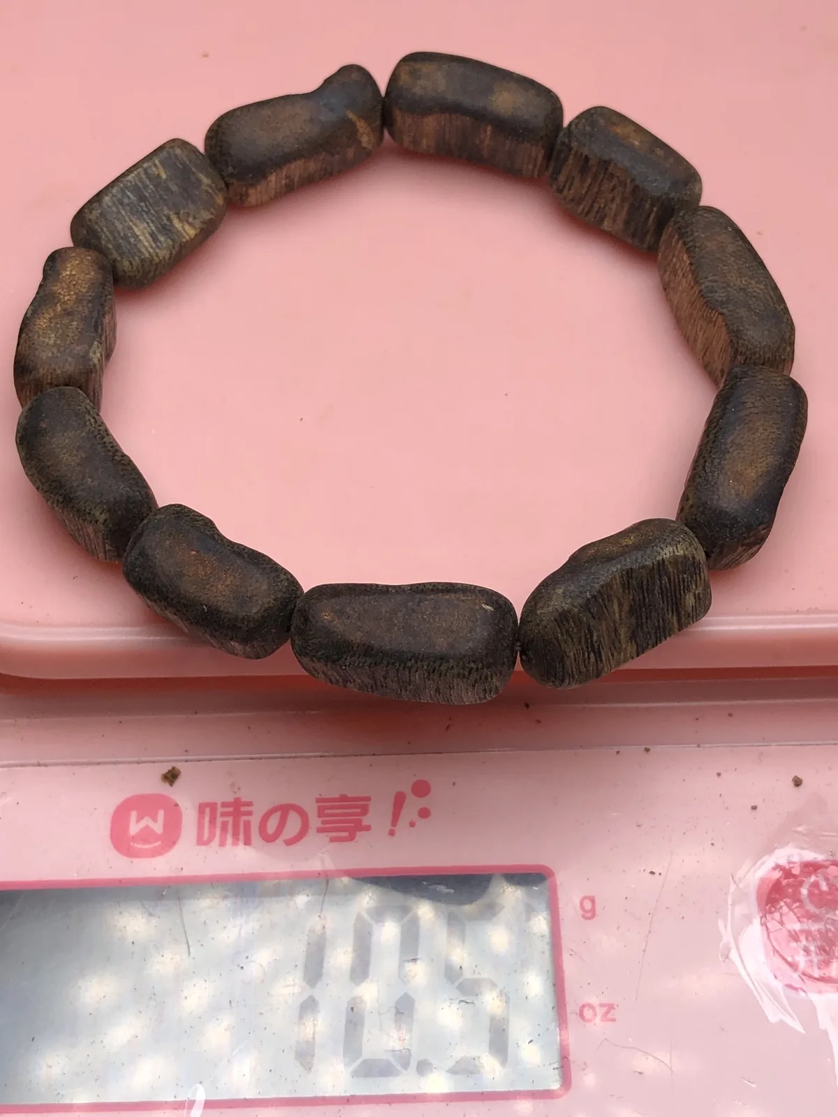 Agarwood Cube Bead Multi-Wrap Bracelet I — photo 7 of 9