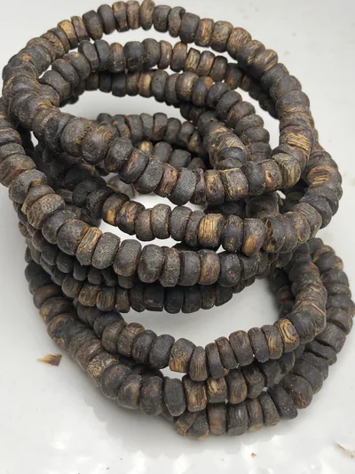 Agarwood Cube Bead Multi-Wrap Bracelet II