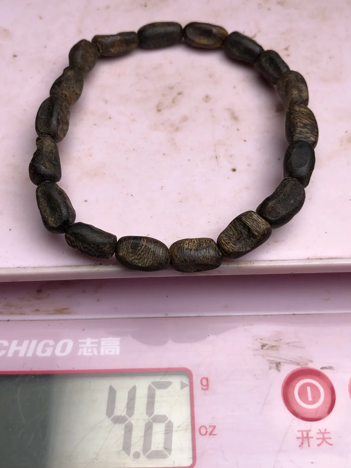 Agarwood Cube Bead Multi-Wrap Bracelet I — real photo 31