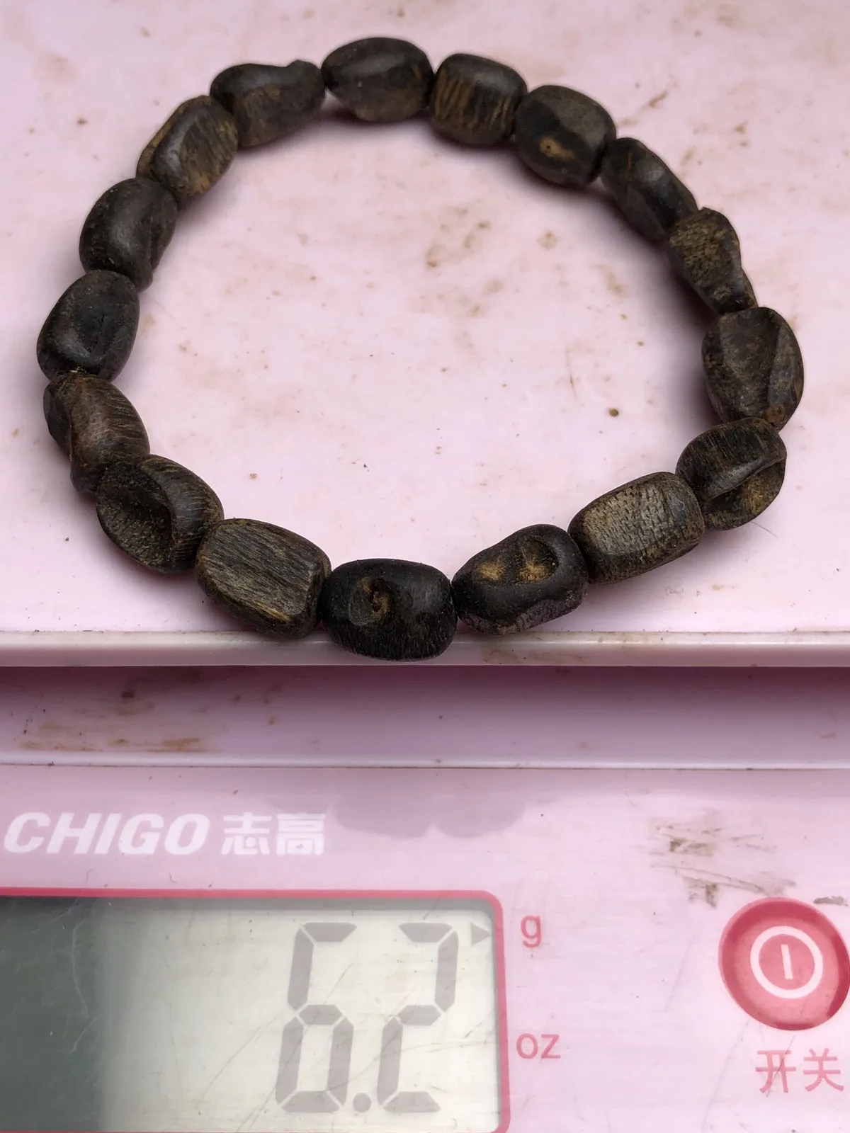 Agarwood Cube Bead Multi-Wrap Bracelet I — real photo 33