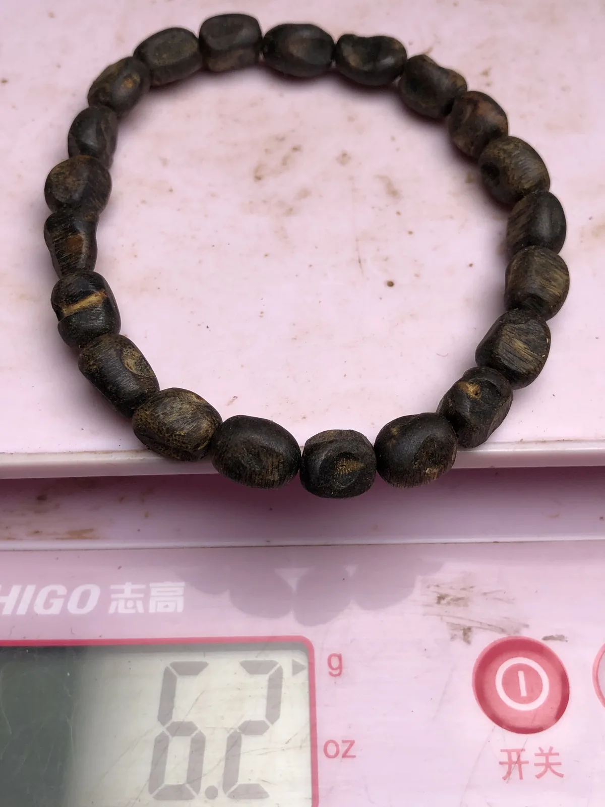 Agarwood Cube Bead Multi-Wrap Bracelet I — real photo 35