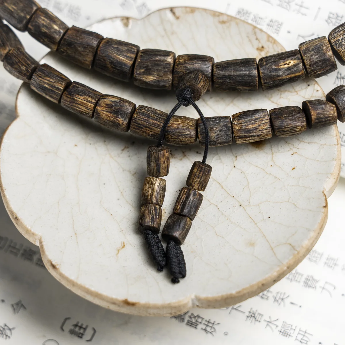 Agarwood Cube Bead Multi-Wrap Bracelet V — photo 5 of 6