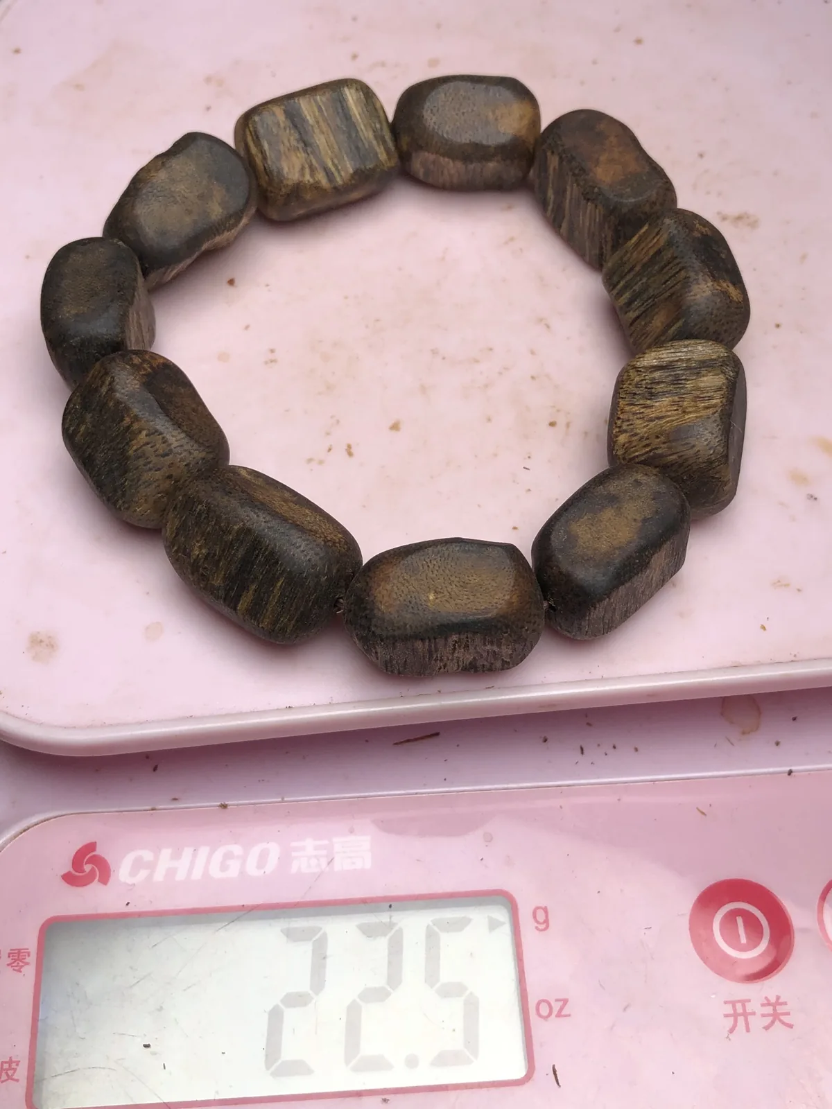 Agarwood Cube Bead Multi-Wrap Bracelet VI — photo 7 of 9