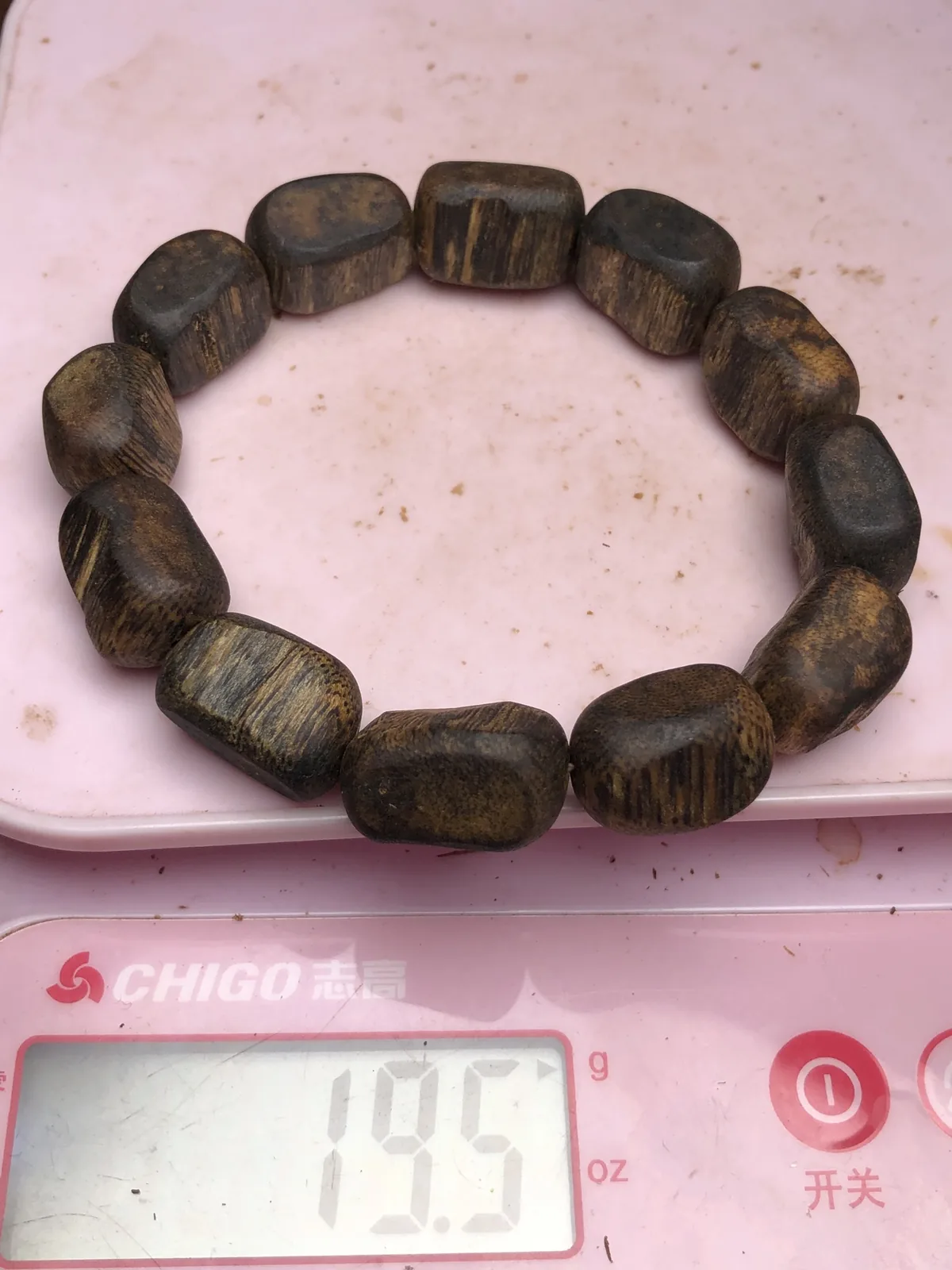 Agarwood Cube Bead Multi-Wrap Bracelet VI — photo 9 of 9