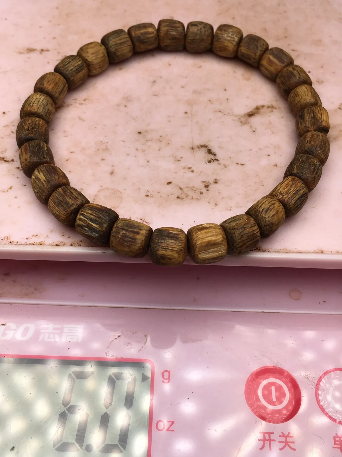 Agarwood Cube Bead Multi-Wrap Bracelet VIII — photo 3 of 9