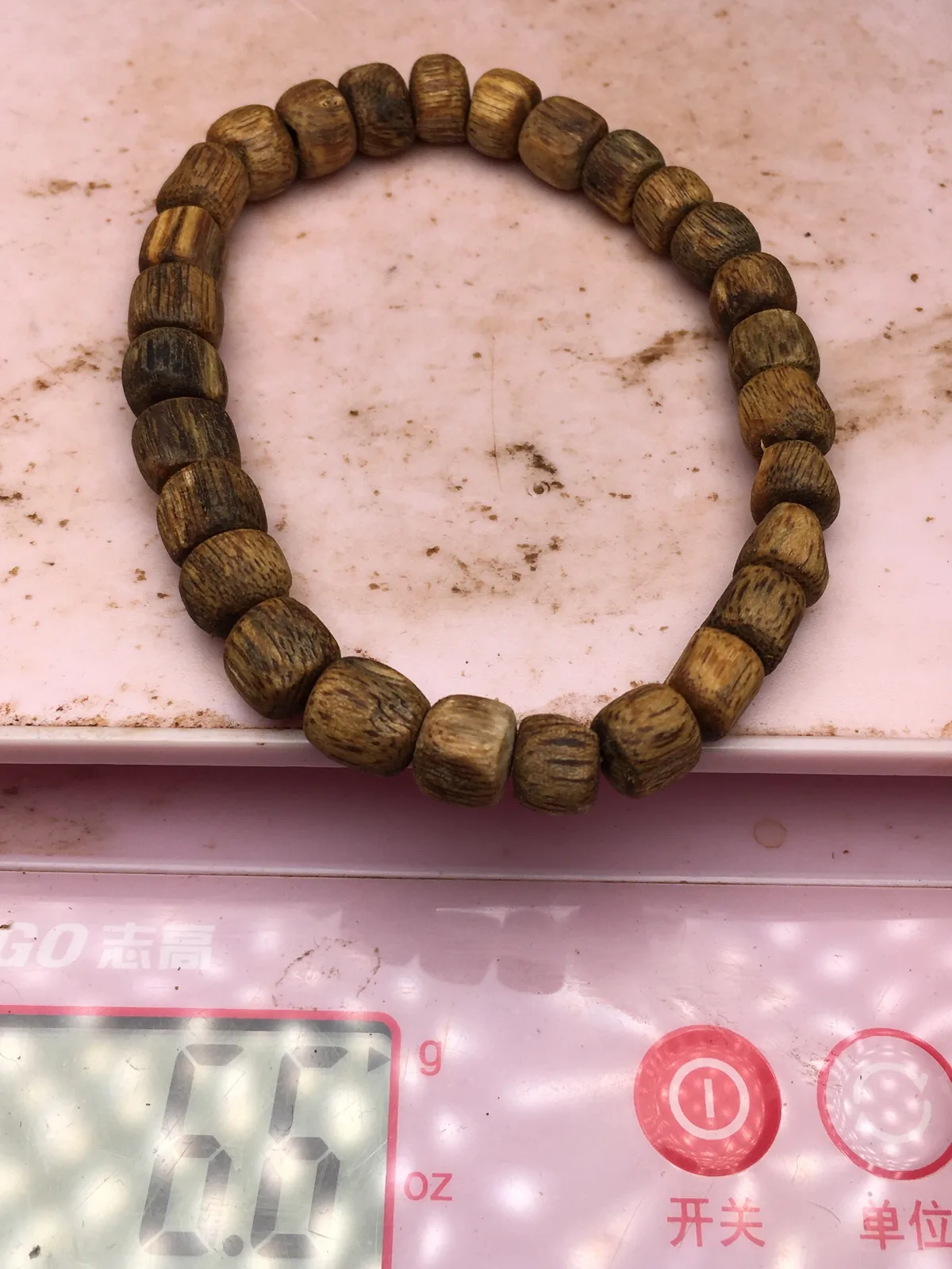 Agarwood Cube Bead Multi-Wrap Bracelet VIII — photo 5 of 9