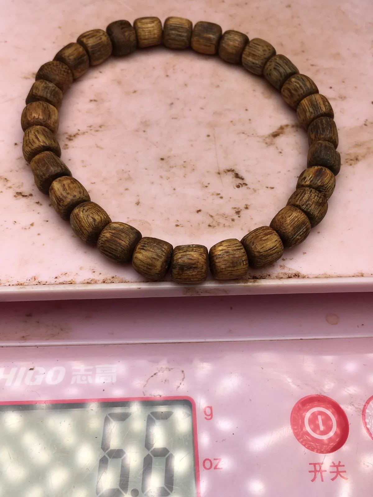 Agarwood Cube Bead Multi-Wrap Bracelet VIII — photo 7 of 9