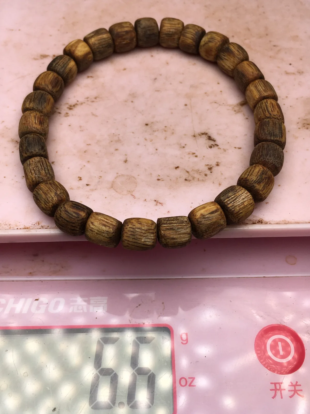 Agarwood Cube Bead Multi-Wrap Bracelet VIII — photo 9 of 9