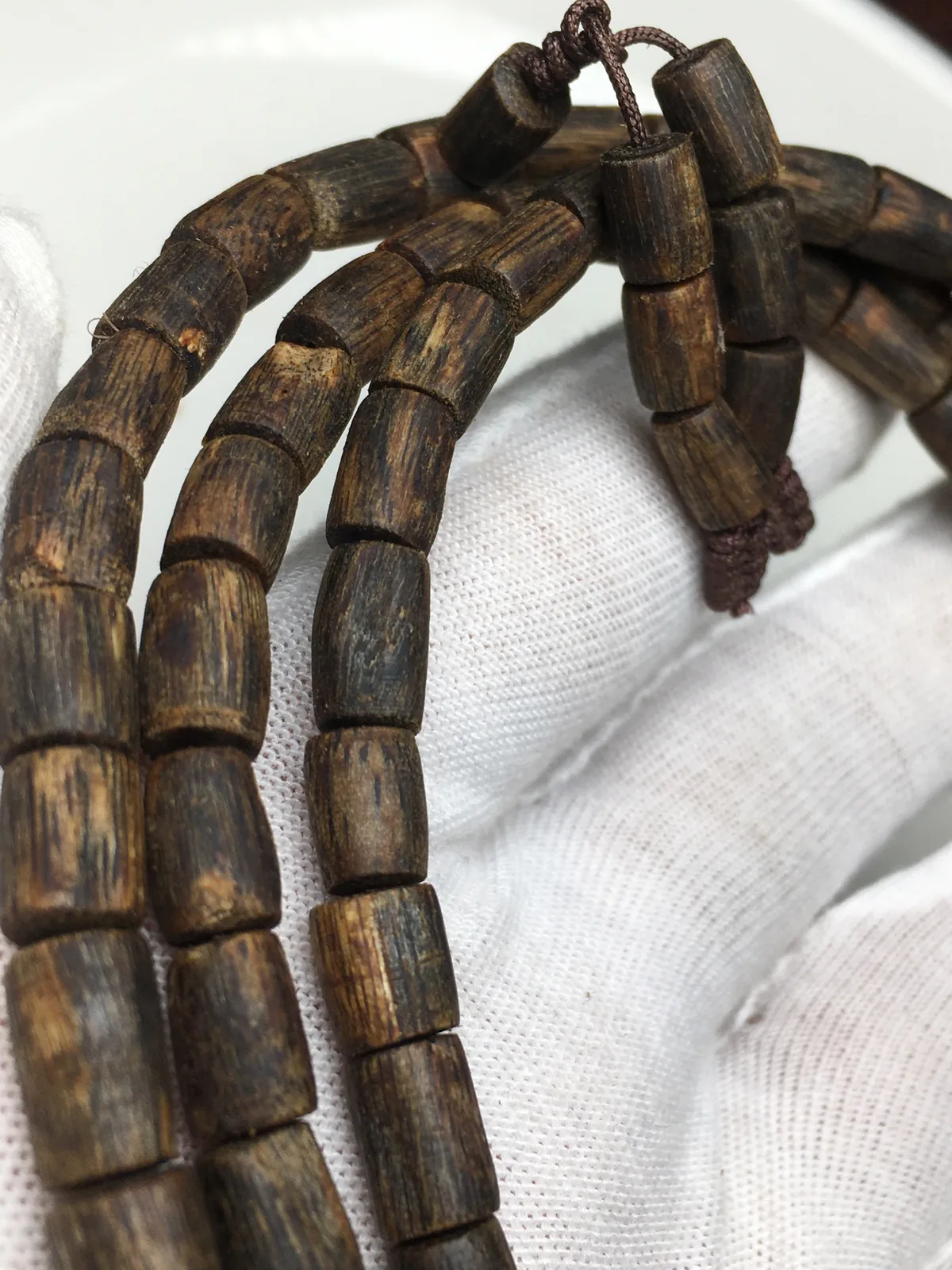 Agarwood Cube Bead Multi-Wrap Bracelet XI — photo 3 of 9