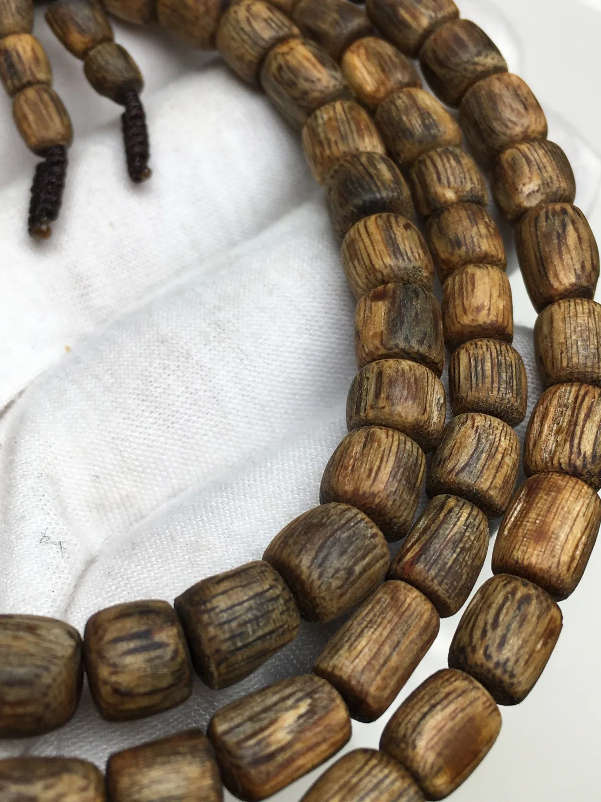 Agarwood Cube Bead Multi-Wrap Bracelet XII — photo 3 of 9