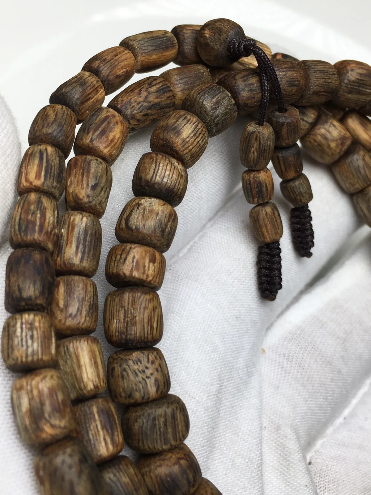 Agarwood Cube Bead Multi-Wrap Bracelet XII — photo 5 of 9