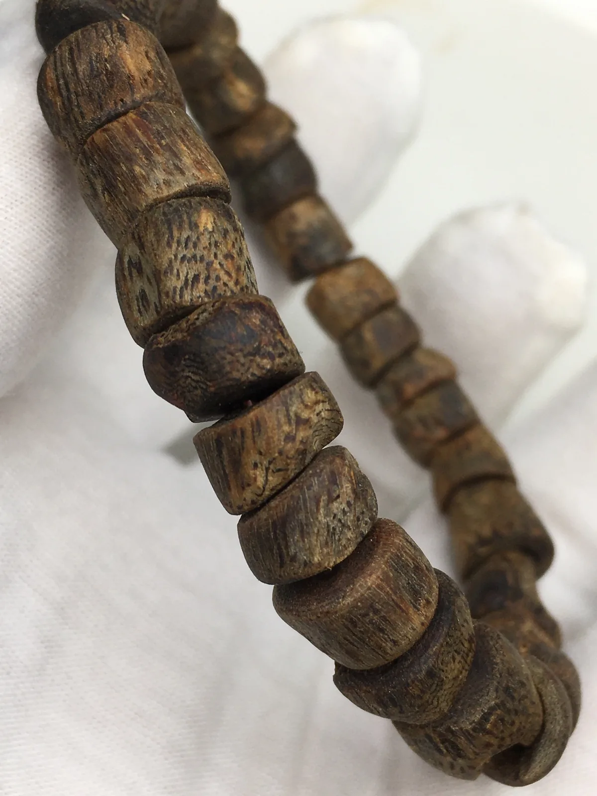 Agarwood Cube Bead Bracelet I, second view