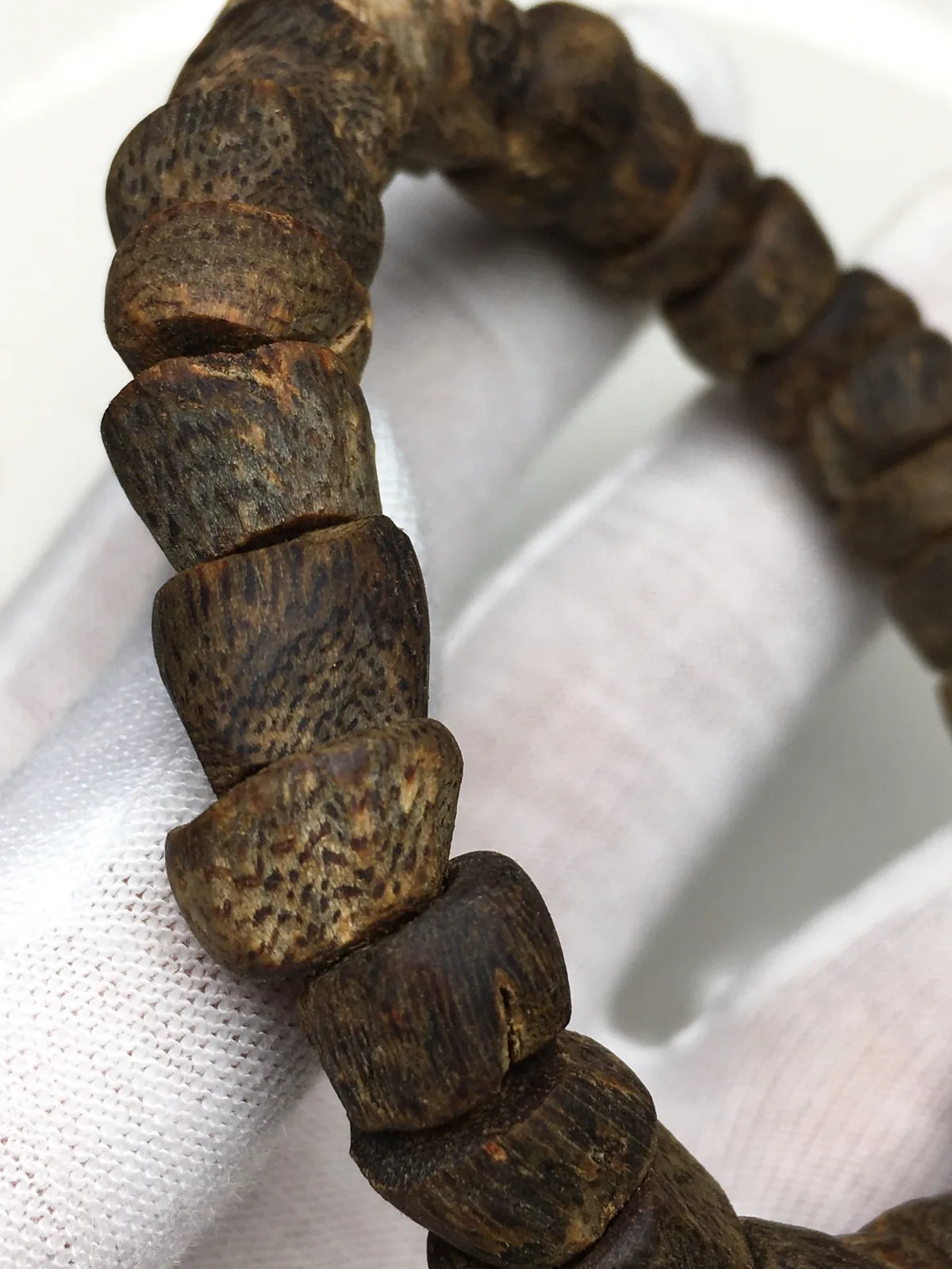 Agarwood Cube Bead Bracelet IV, second view