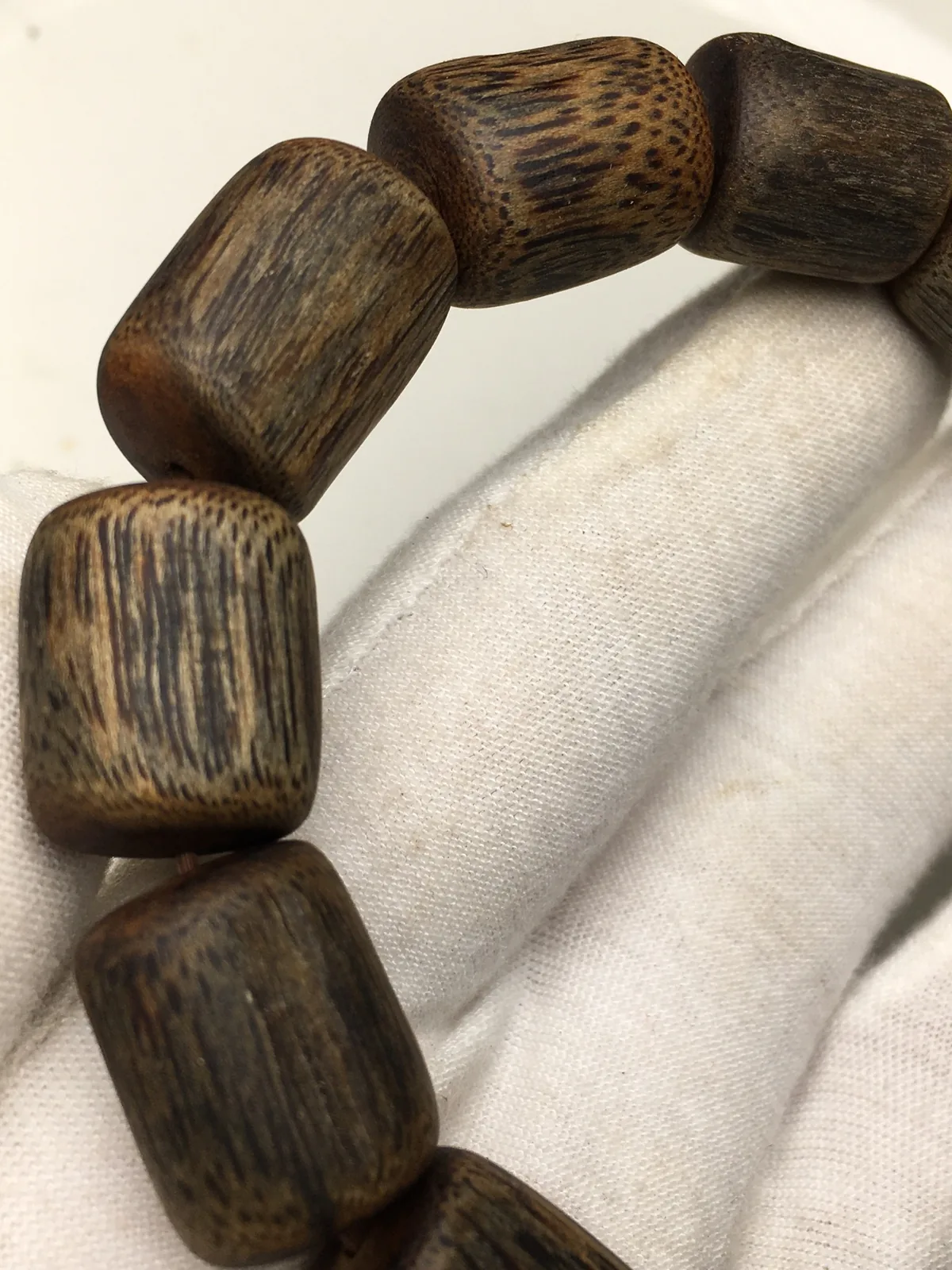 Agarwood Cube Bead Bracelet V, second view