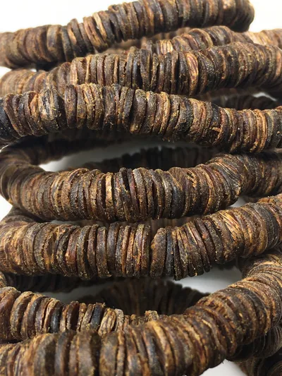 Agarwood Disc Bead Multi-Wrap Bracelet II