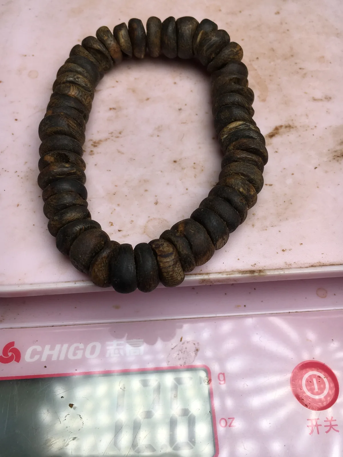 Agarwood Disc Bead Multi-Wrap Bracelet III — photo 5 of 8