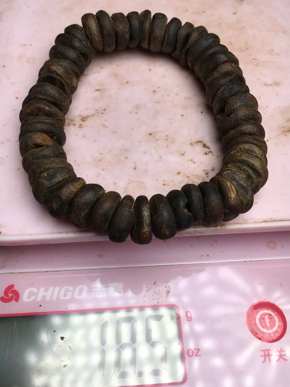 Agarwood Disc Bead Multi-Wrap Bracelet III — photo 7 of 8