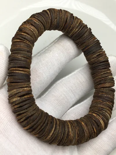 Agarwood Disc Bead Bracelet I