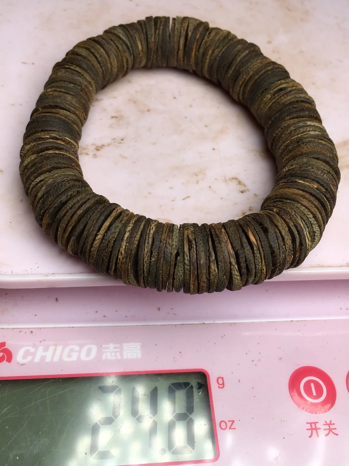 Agarwood Disc Bead Bracelet I — photo 9 of 9
