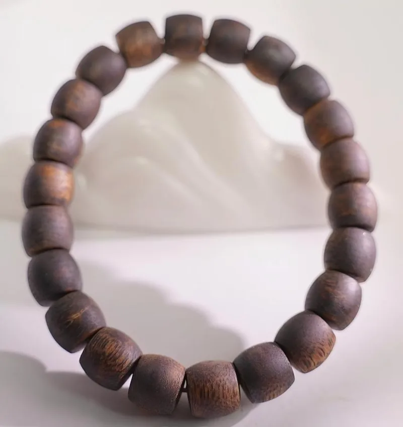 Agarwood Drum Bead Bracelet I, second view