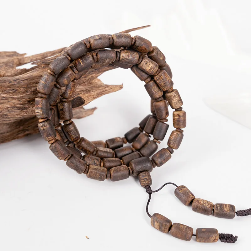Agarwood Natural-Form Multi-Wrap Bracelet I, second view