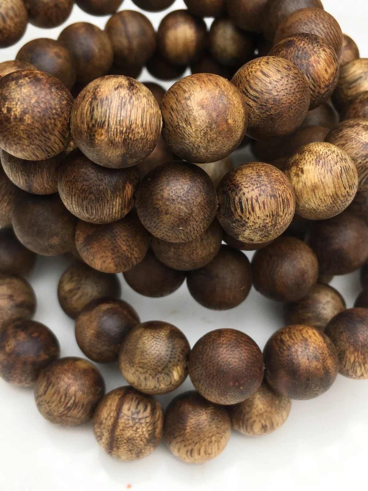 Large Loose Agarwood Beads I, real photo