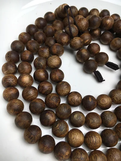 Agarwood Round Bead Multi-Wrap Bracelet I
