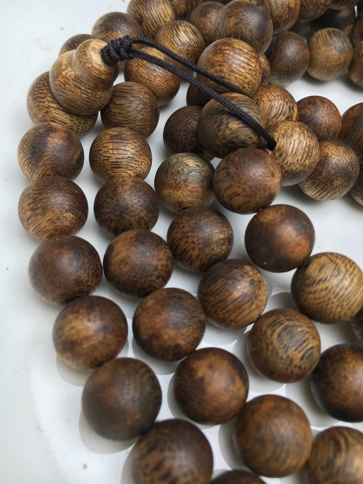 Agarwood Round Bead Multi-Wrap Bracelet I — photo 5 of 9