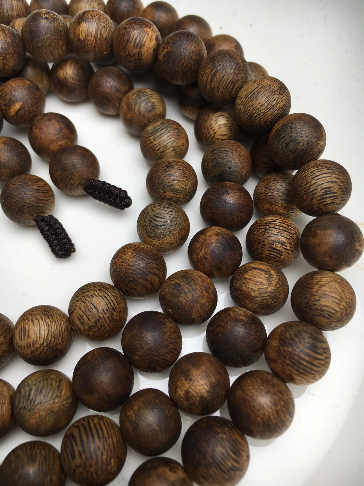 Agarwood Round Bead Multi-Wrap Bracelet I — photo 7 of 9