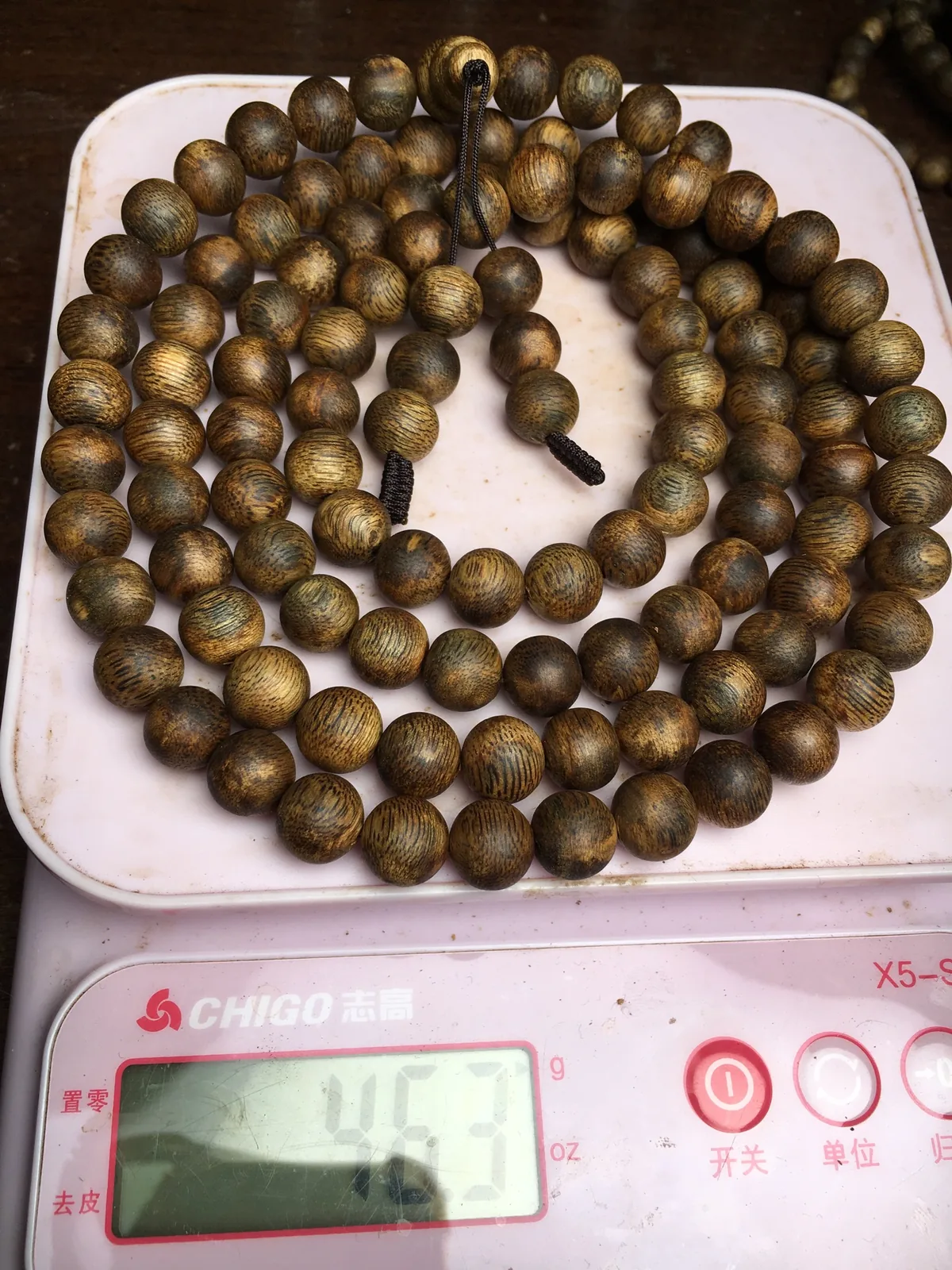 Agarwood Round Bead Multi-Wrap Bracelet I — photo 9 of 9