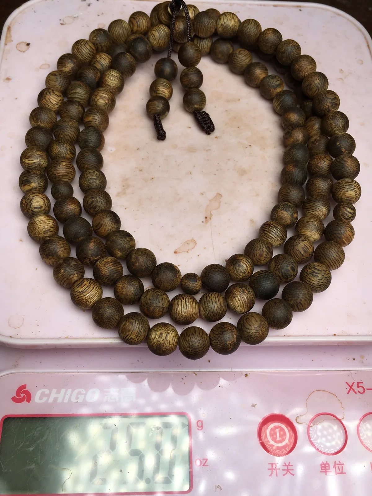Agarwood Round Bead Multi-Wrap Bracelet III — photo 9 of 9