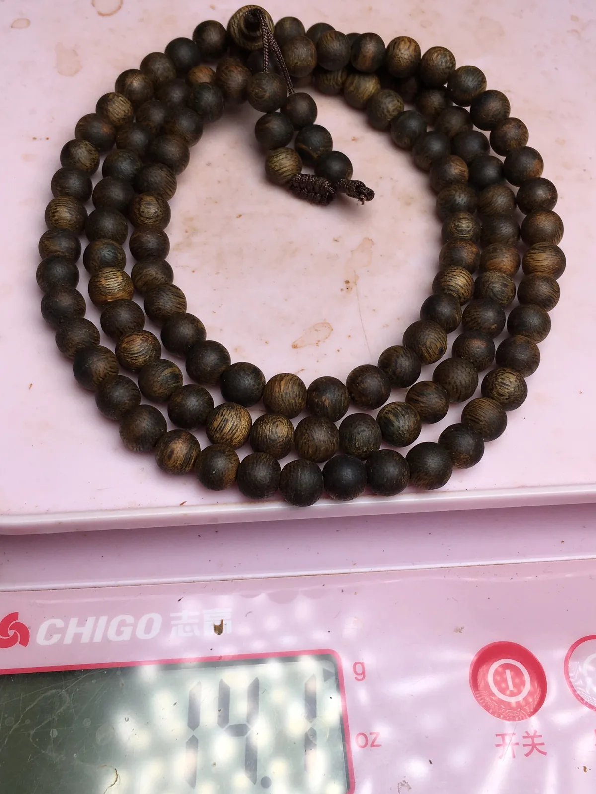 Agarwood Round Bead Multi-Wrap Bracelet IV — photo 9 of 9