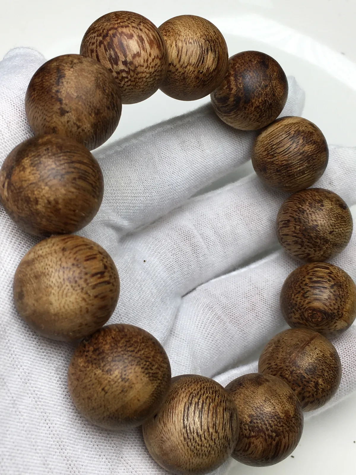 Agarwood Round Bead Bracelet I, real photo