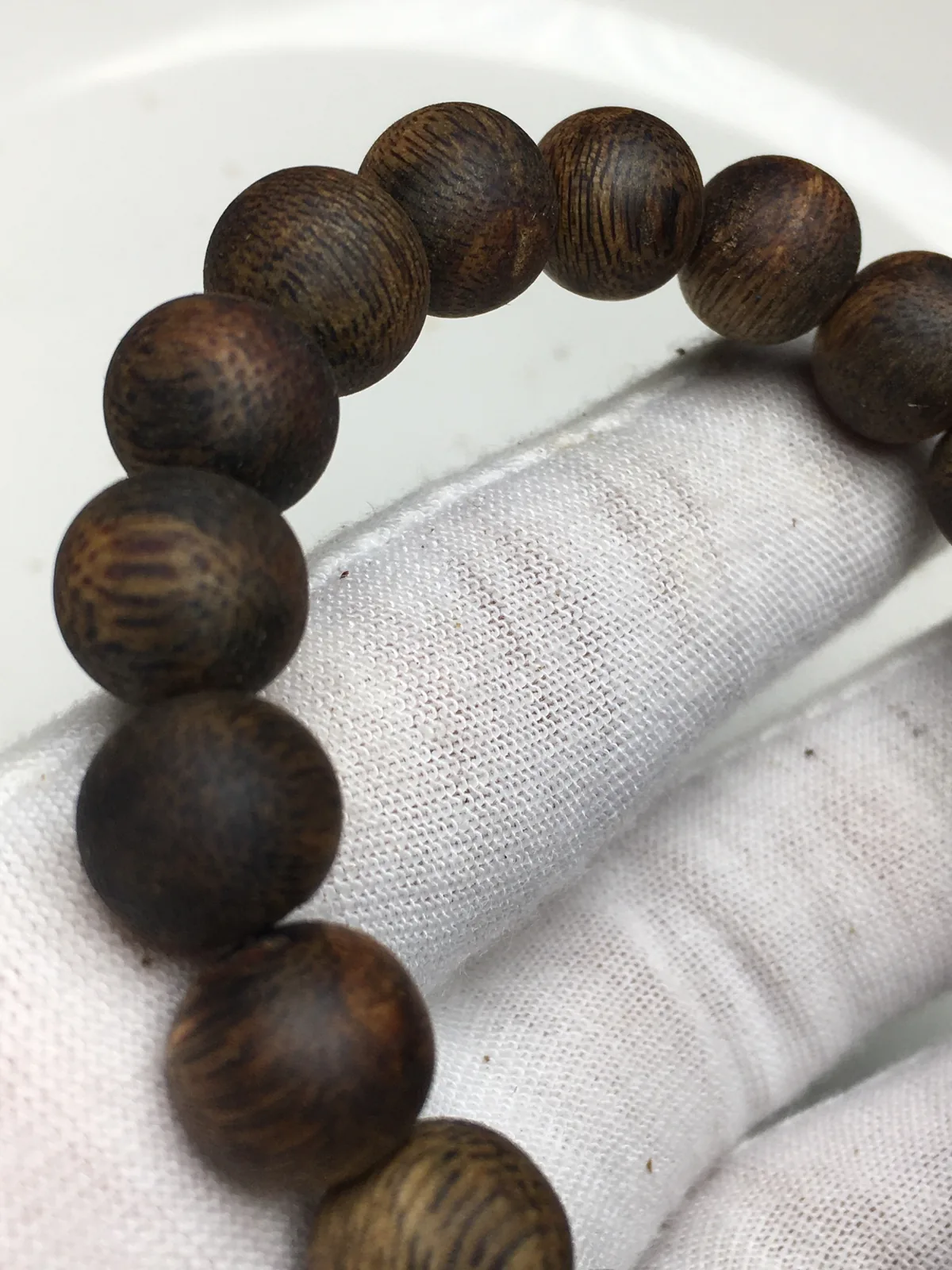 Agarwood Round Bead Bracelet VI, second view