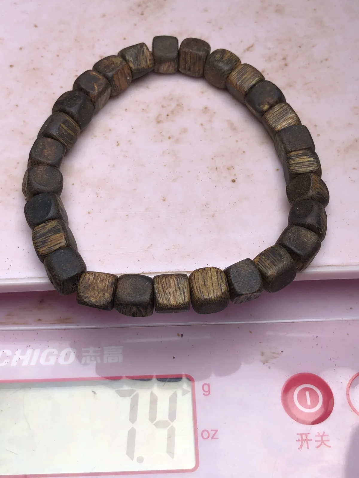 Agarwood Square Bead Multi-Wrap Bracelet — photo 3 of 9
