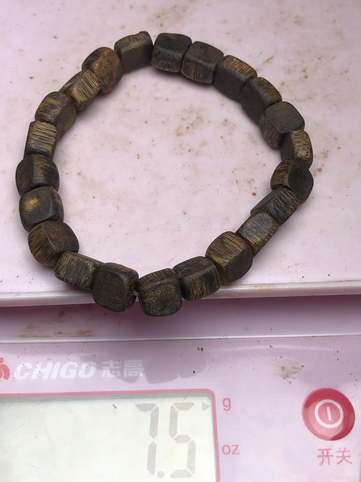 Agarwood Square Bead Multi-Wrap Bracelet — photo 5 of 9