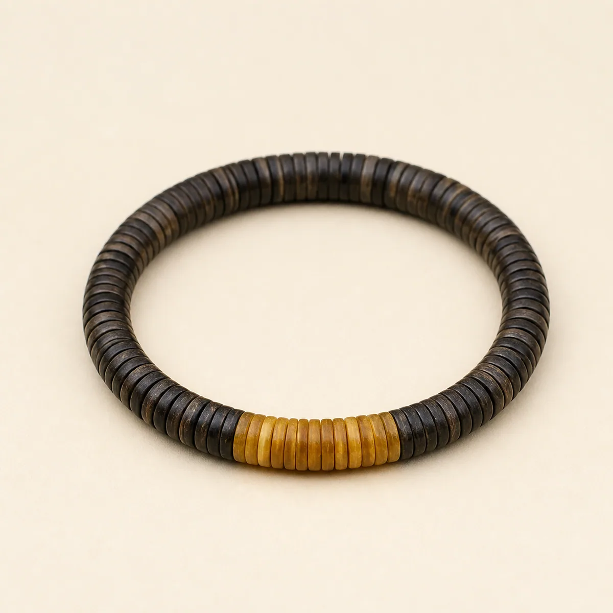 Agarwood & Beeswax Amber Disc Bracelet — photo 1 of 1