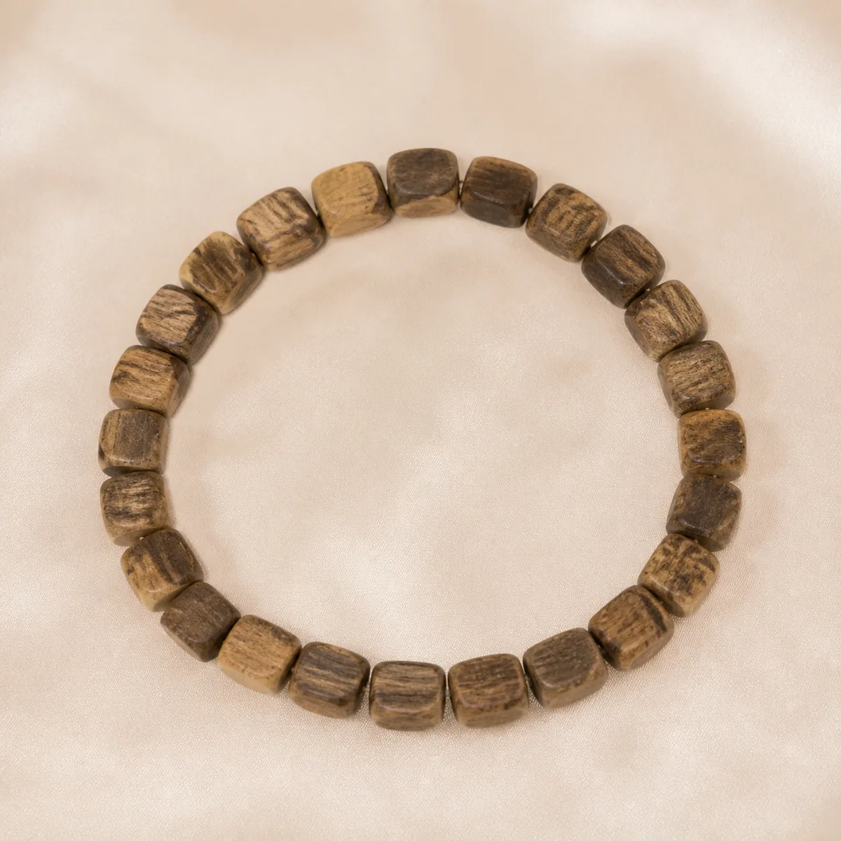 Agarwood Cube Bead Bracelet X