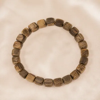 Agarwood Cube Bead Bracelet X