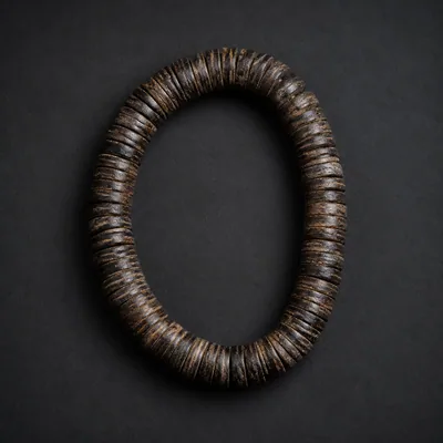 Agarwood Disc Bead Bracelet IV