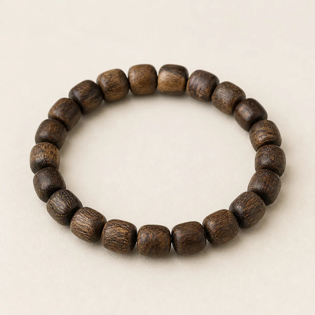 Agarwood Drum Bead Bracelet II