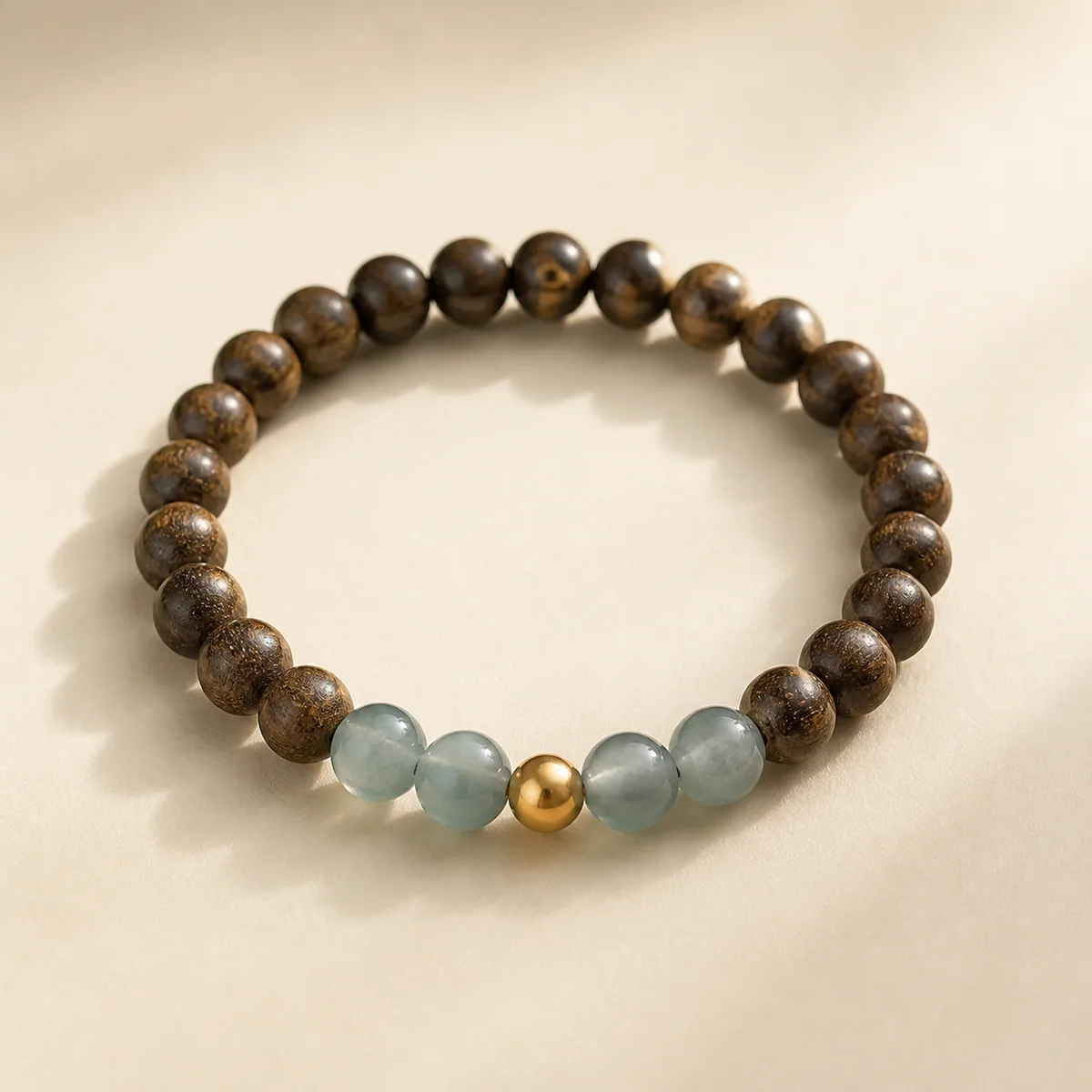 Agarwood & Jadeite Bracelet VI