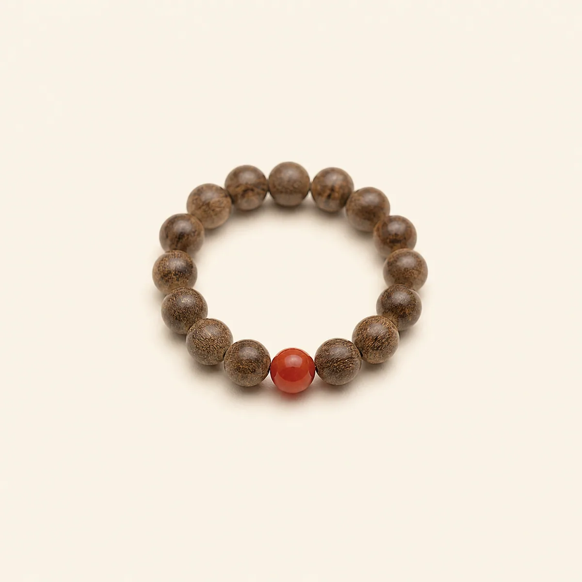 Agarwood & Nanhong Agate Ring I