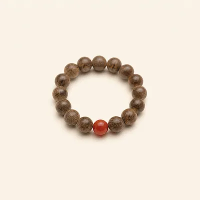 Agarwood & Nanhong Agate Ring I