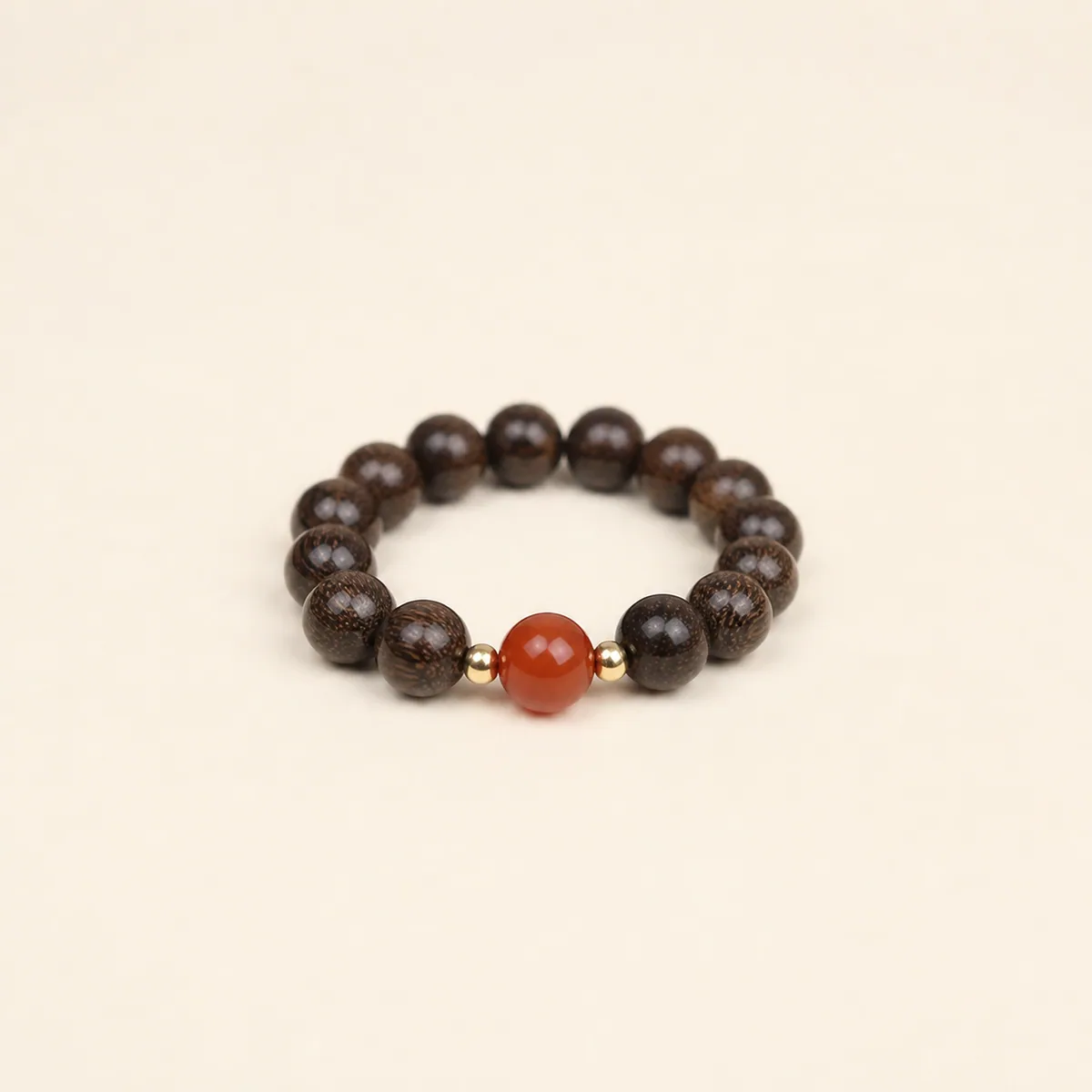 Agarwood & Nanhong Agate Ring II