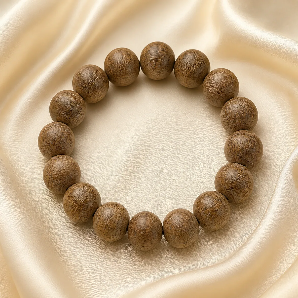 Agarwood Round Bead Bracelet XI