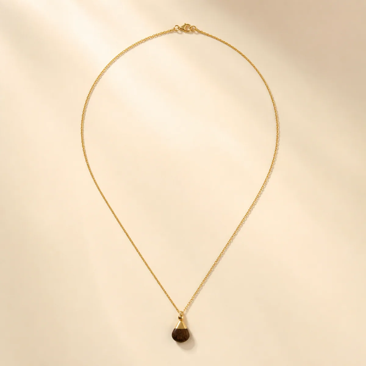 Agarwood Teardrop Pendant