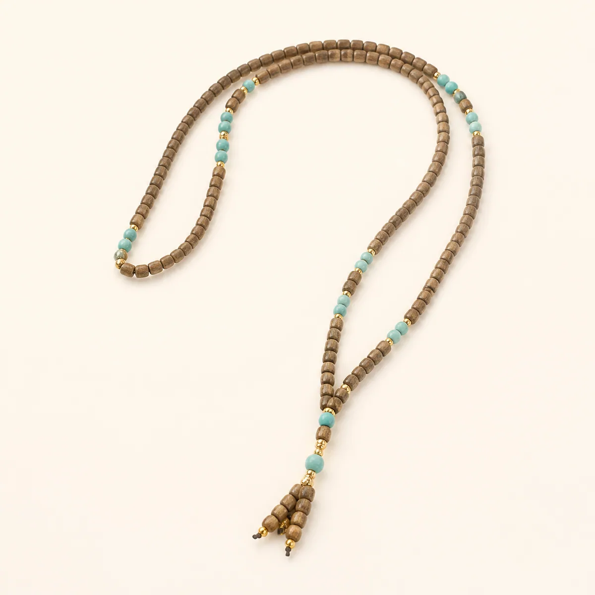 Agarwood & Turquoise Necklace
